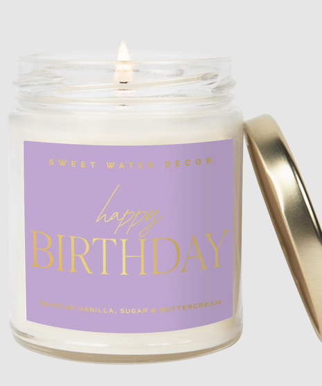 Happy Birthday Scented Candle