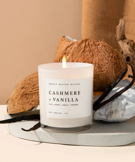 Cashmere + Vanilla Scented Candle