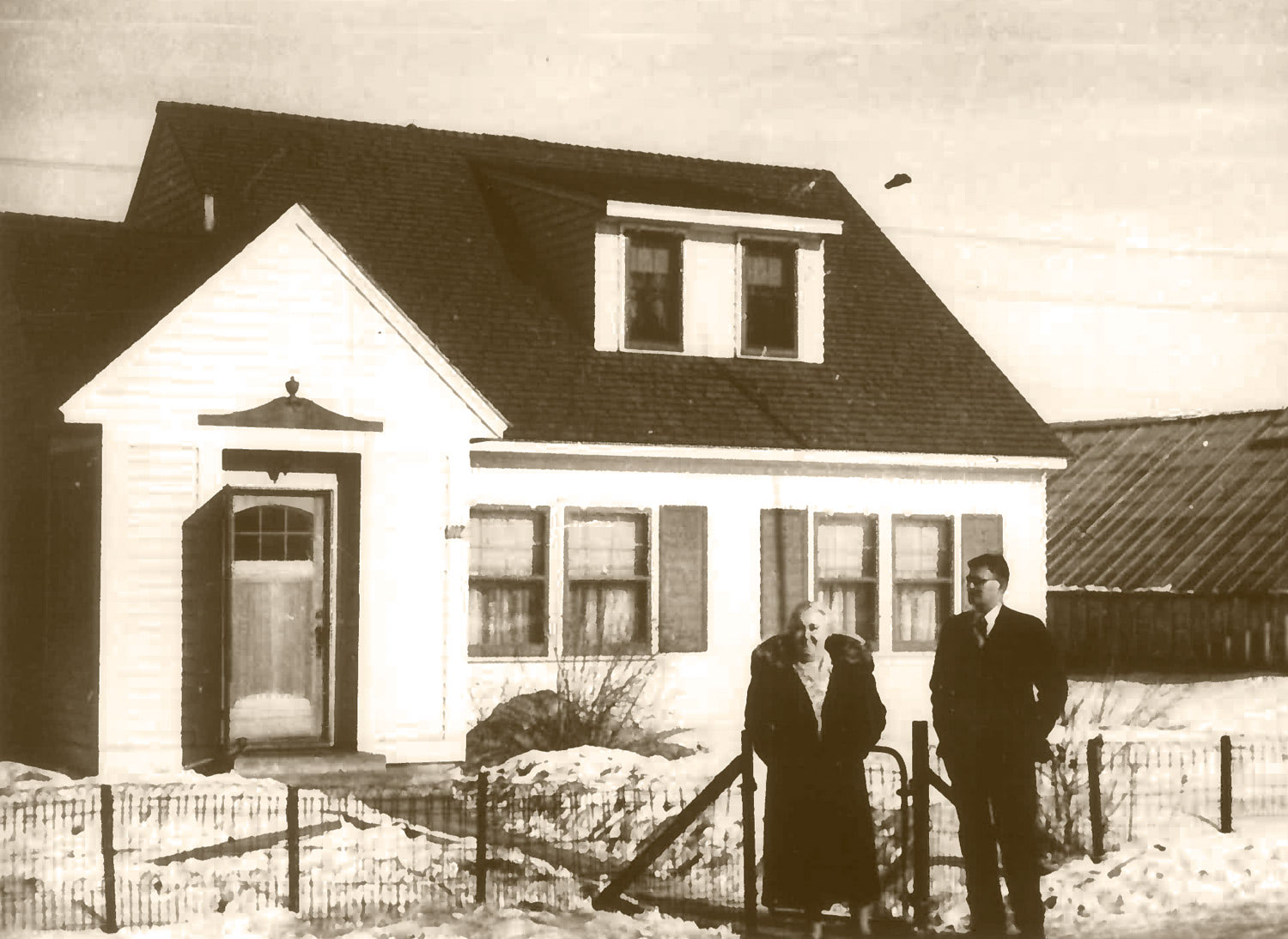 Marie Bagoy's home, just before it was transformed into a thriving floral business